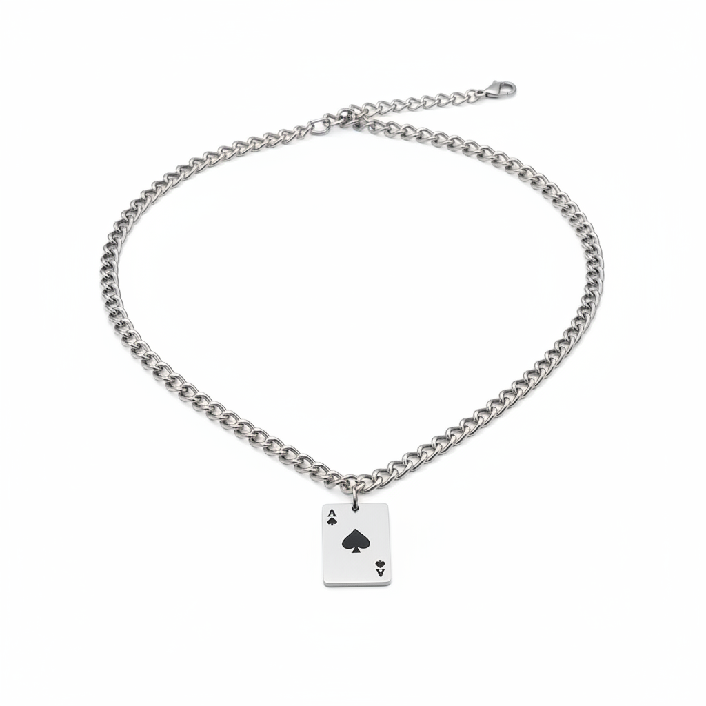 Poker Ketting Witte Achtergrond