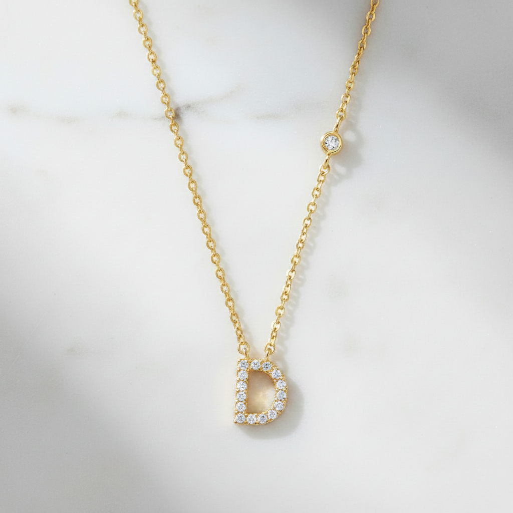 Letter D ketting
