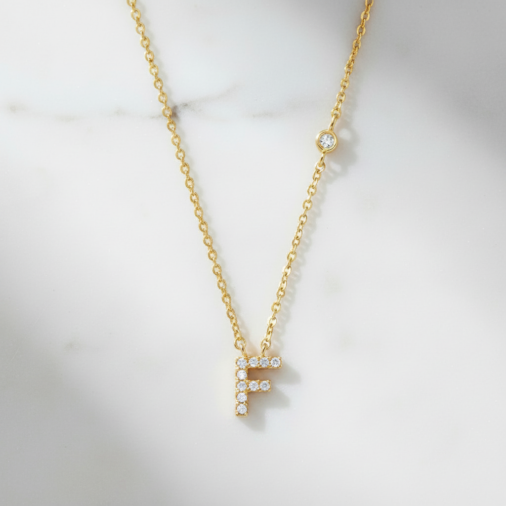 Letter F ketting