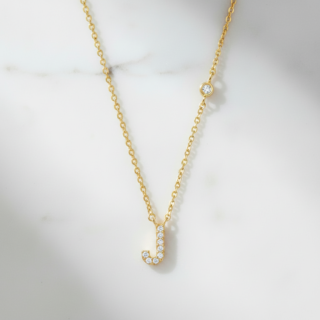 Letter J ketting