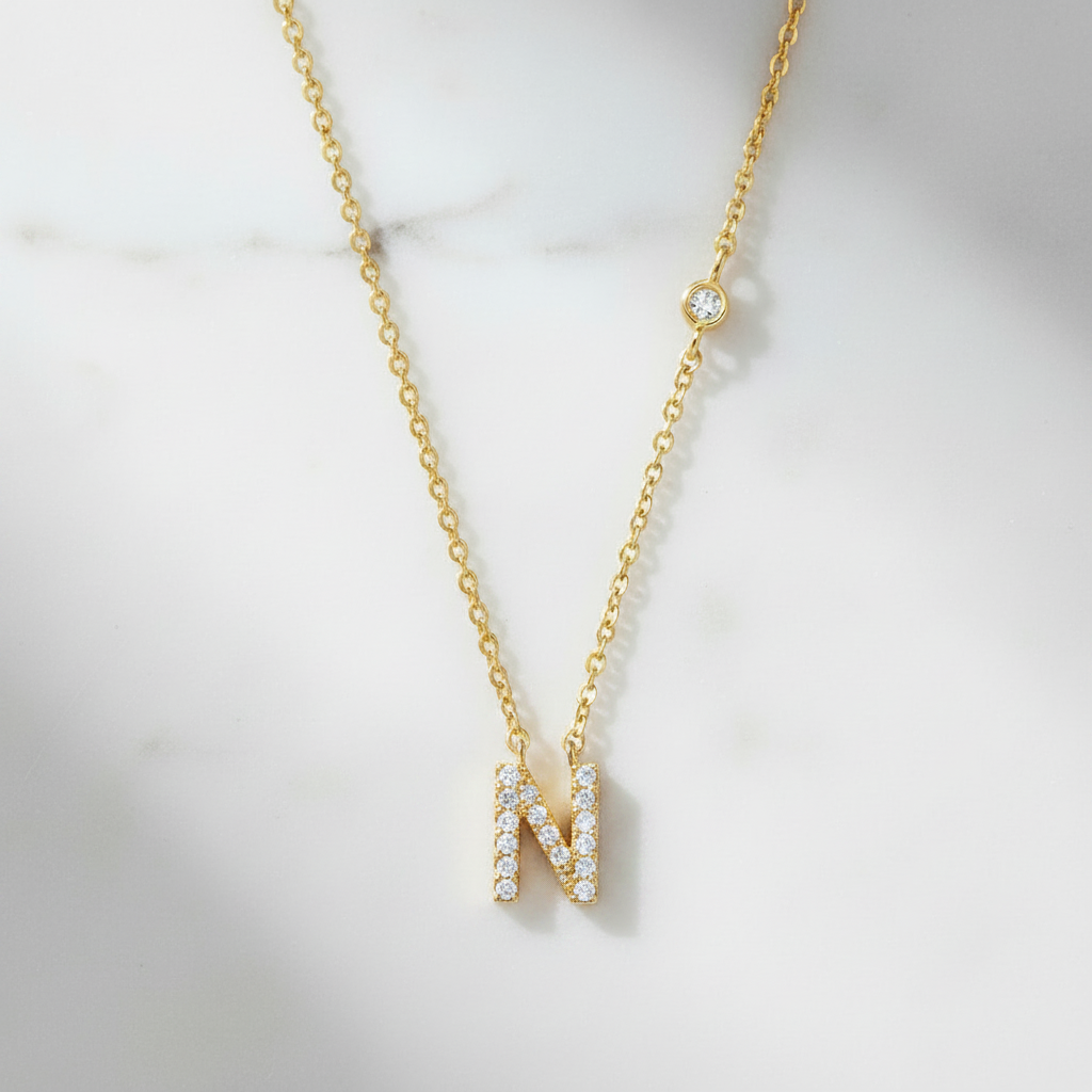 Letter N ketting