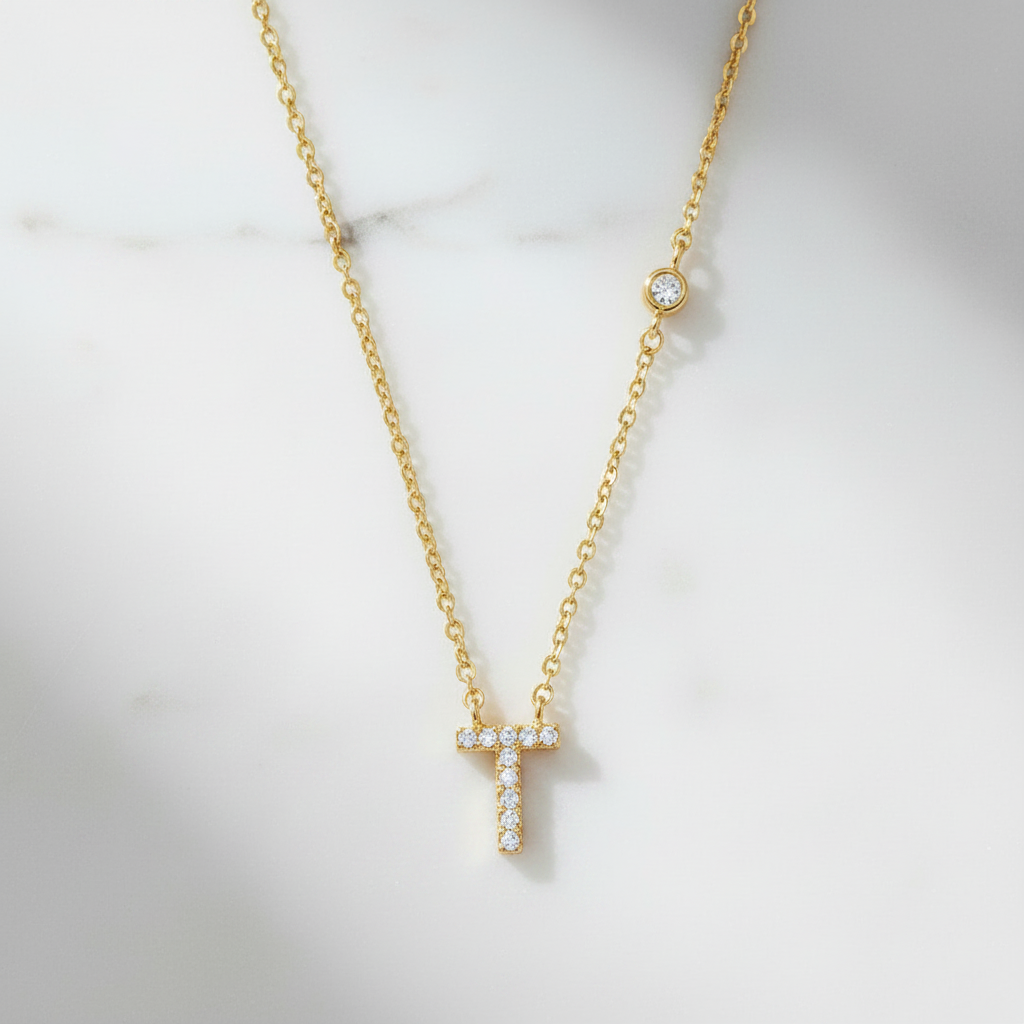 Letter T ketting